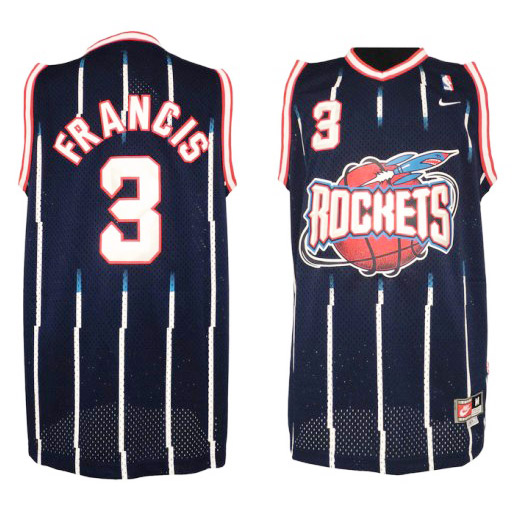 Men's  NBA Houston Rockets #3 Steve Francis Retro Jerseys